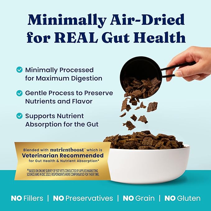 Solid Gold Air Dried Dog Food Toppers for Dry Food - Healthy Dog Treats w/Real Chicken & Superfoods - Serve as a Complete Meal, Topper or Treats - Supports Muscle Growth, Immunity & Digestion - 2lb