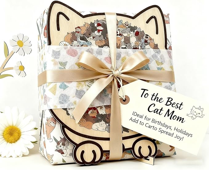 135-Piece Morandi-Colored Cat Shaped Wooden Jigsaw Puzzle, Cats Shaped Wooden Puzzle, Unique Animal Pieces, CreativePuzzle Gifts for Cats Lovers or Puzzle Fans, Home Decor(Morandi)