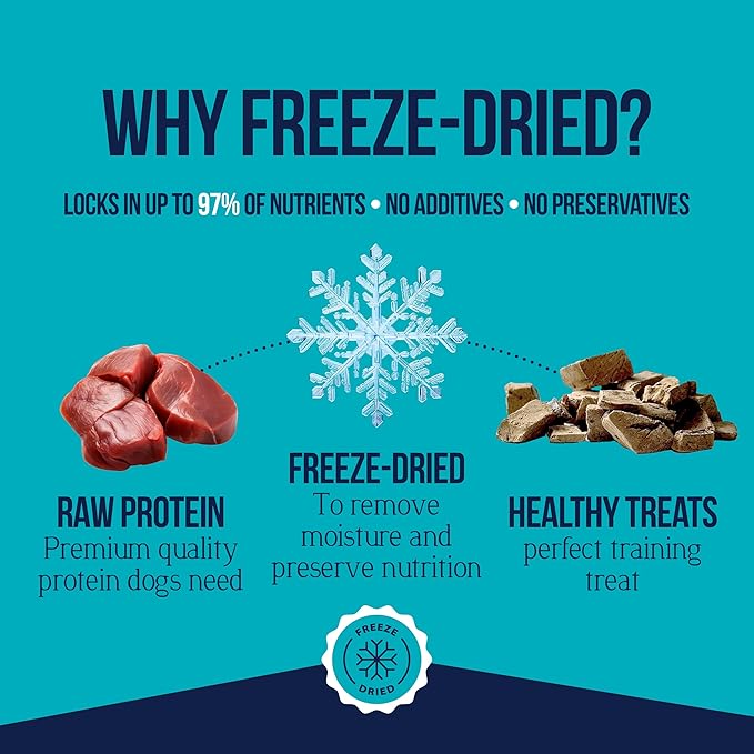 Stewart Beef Liver Dog Treats, 2 oz, ~45 Pieces, Freeze Dried Raw, Single Ingredient, 50% Protein Training Treats or Meal Topper in a Resealable Tub, Grain Free, Gluten Free (Pack of 2)