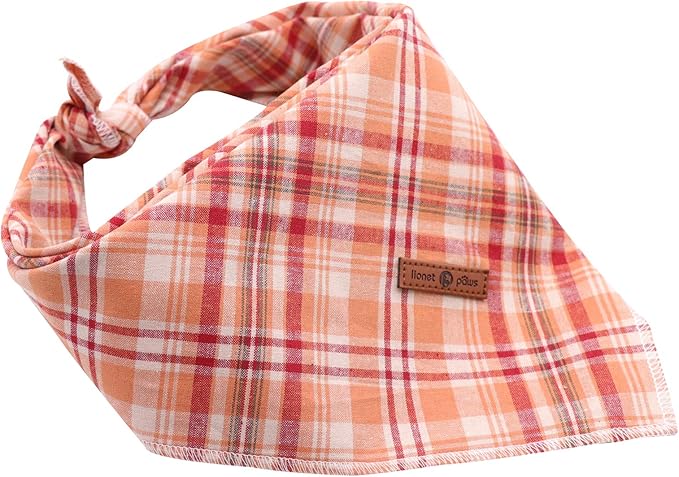 Lionet Paws Fall Dog Bandana Halloween Thanksgiving Washable Cotton Handkerchief Scarf Triangle Bandana for Small Medium Large Dogs Girl Boy