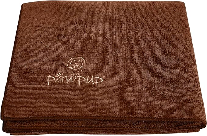 Dog Towels for Drying Dogs Super Absorbent Microfiber Pet Grooming Towel for Dogs, Cats and Other Pets (55 x 28 Inches, Brown)