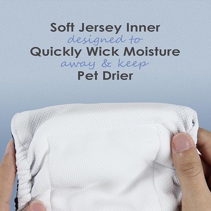 wegreeco Washable Male Dog Belly Band (Stylish Pattern)- Pack of 3 - Washable Male Dog Belly Wrap, Dog Diapers Male (Black, Blue, Coffee, X-Small)