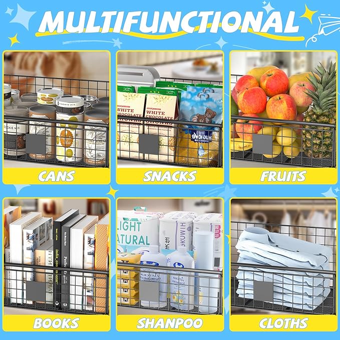 Indestructible Dog Toy basket, Large Toy Bin for Dogs,Pet Toy Bin Dog Metal Basket Organizer Storage for Toys Food Storage (Black)