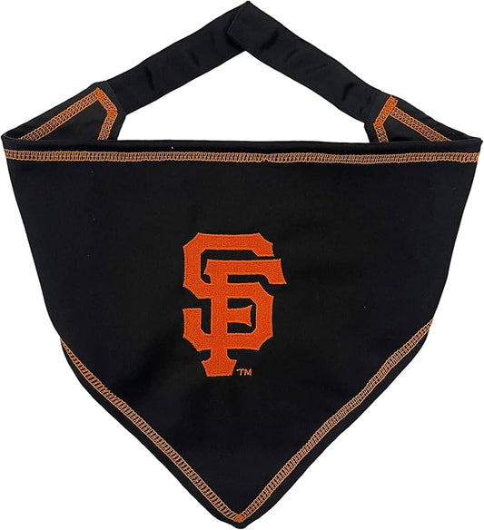 Pets First MLB SAN Francisco Giants TIE Bandana, Large/X-Large. Dog Bandana Scarf Bib for Pet Cat Dog. The Ultimate Game-Day, Party Bandanna, Birthday Event