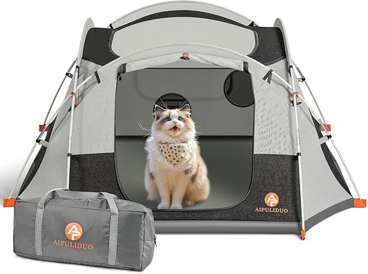 Portable Cat Tent, Removable Pet Playpen for Indoor and Outdoor Use of Puppy and Kitten Play Enclosure Houses