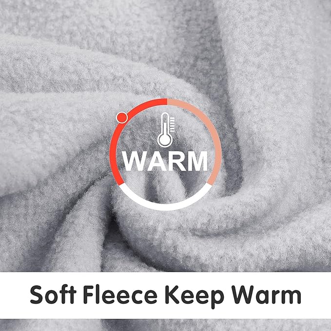 Idepet Dog Fleece Sweater - Soft Puppy Sweater & Cat Apparel - Warm Winter Shirt (Grey, Small)