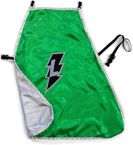 Everfan Personalized Dog Superhero Cape (Medium 15" Long (10-25 lbs), Green)