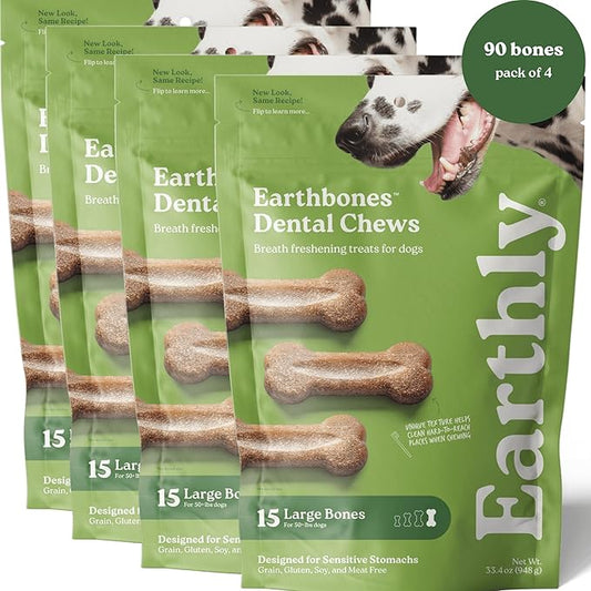 Earthbones Dental for Large Dogs, 90ct (6pk)