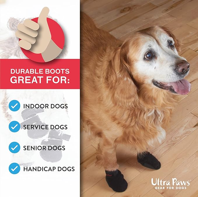 Durable Dog Paw Protector|Dog Boots|Dog Shoes|Red Light Duty Heat, Water Resistant Dog Booties for hot Pavement for Large Dogs (Size 11)