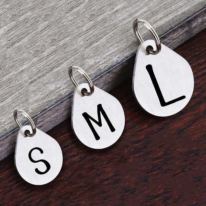 Ultra Joys Dog ID Tag, Custom Dog Tag Personalized Cat Tag, Pet ID Tag, Brushed Stainless Steel Teardrop Dog Tag Silver Large