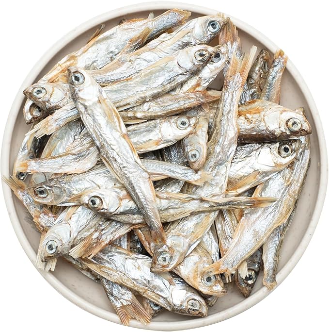 Minnows, 100% Natural Air Dried Minnows for Dog & Cat, Grain-Free, High-Protein, 100% Natural Premium Cat & Dog Treats 4.5 oz