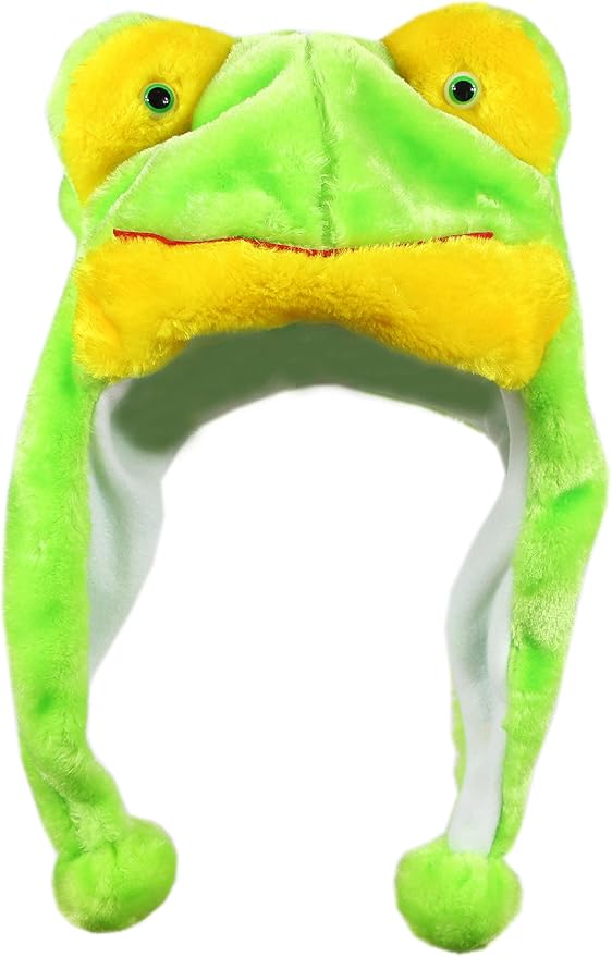 Plush Fun Animal Hats One Size Cap Polyester With Fleece Lining