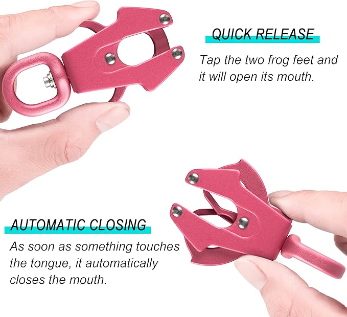 GEIT 2/4/5/6FT Dog Leash, Heavy Duty Rope Leashes, Reflective Nylon Pet Lead with Aluminum Quick Release/Locking Tactical Frog Clip for Small Medium and Large Dogs, Pink, 1/2 inch