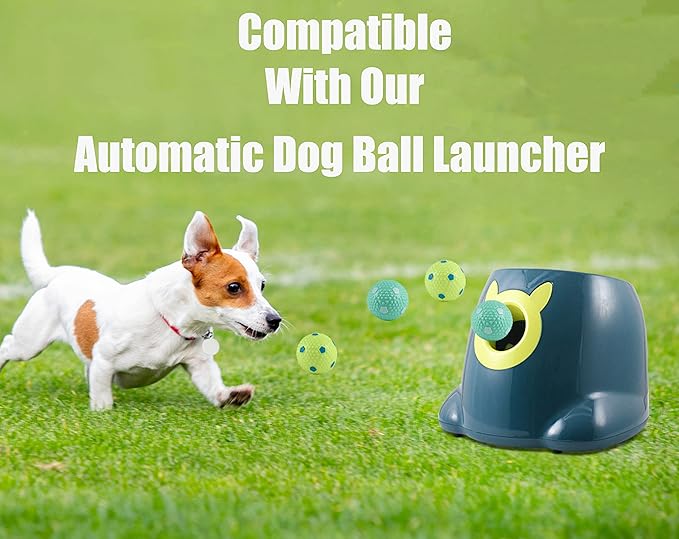 Crafts Central 6 PCS Latex Balls for Small and Medium Size Dogs - for Automatic Dog Ball Launcher, Playing Fetch, and Dog Toy