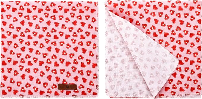 lionet paws Valentines Dog Bandana for Small Medium Large Dogs, Cat Dog Kerchief Triangle Bibs Scarf for Girl Boy