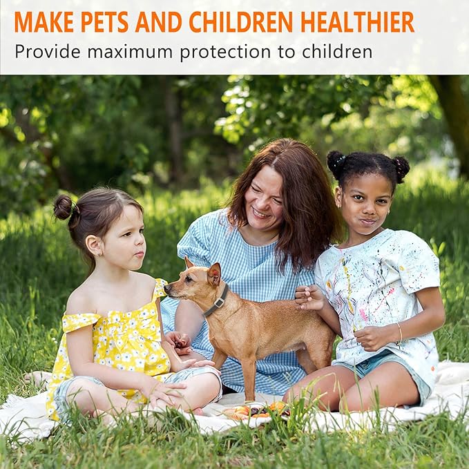 Flea Collar for Dogs and Cats, Dogs Flea and Tick Collar, Pet Flea & Tick Collar Fit of Large Medium Dog and Cat - 25 Inch