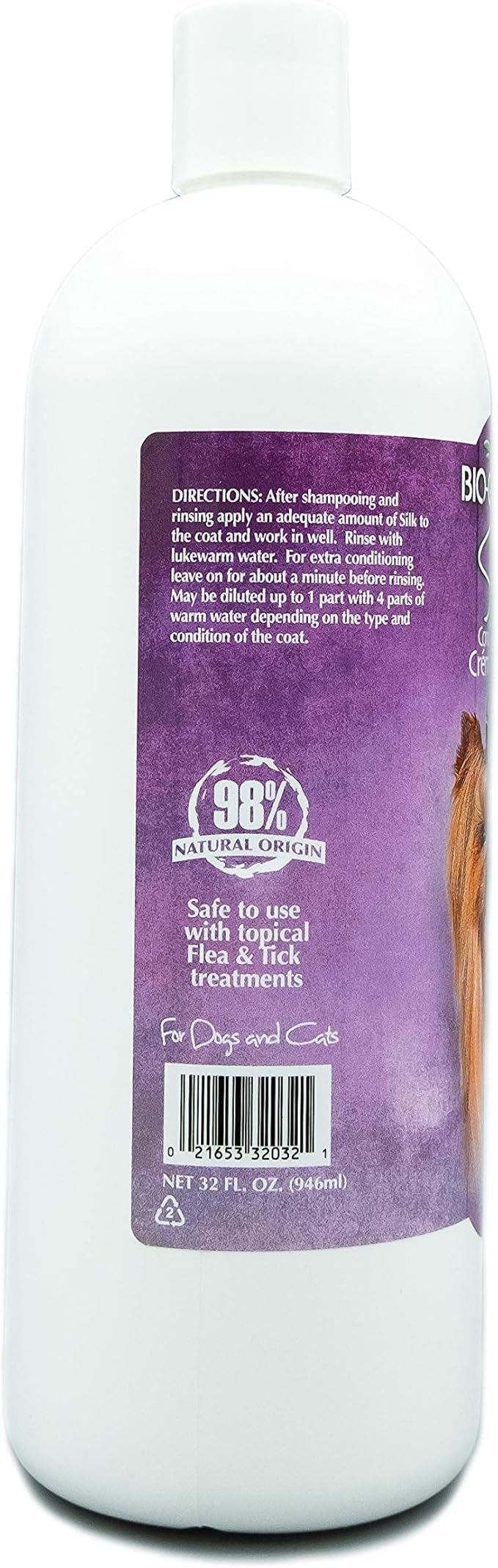 Bio-Groom Silk Creme Rinse Dog Conditioner - Conditioner for Dogs, Puppy Conditioner, Dog Conditioner Detangler, Dog Hair Conditioner - 32 Fl Oz 1-Pack