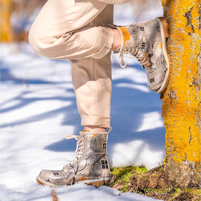 DOGO Long Boots for Women – Vegan Leather and Unique Design Womens Winter Boots, Comfortable and Stylish Womens Boots