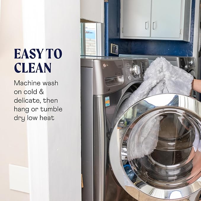 PAW BRANDS PupProtector Waterproof Throw Blanket for Dogs and Cats, Pet Blanket Cover for Couches, Sofas, Beds, Car Seats, Furniture, Calming Soft Faux Fur, Brown Cowhide, Large (80" L x 62" W)