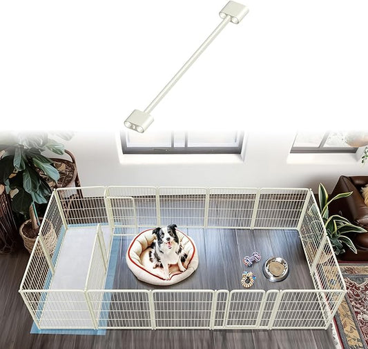 FXW Playpen Connector (Pack of 2), Playpen Accessories Only for FXW Dog Playpen, Designed for 32" Height FXW Homeplus/Rollick/Instant Playpen (Playpen Not Included), White│Patent Pending