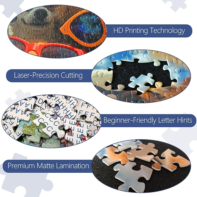 Dog Selfie Jigsaw Puzzles 1000 Pieces for Adults -Challenging Fun Puppy Road Trip Art, Premium Matte Finish, 27.56 x 19.68 Inches, Perfect for Game Nights