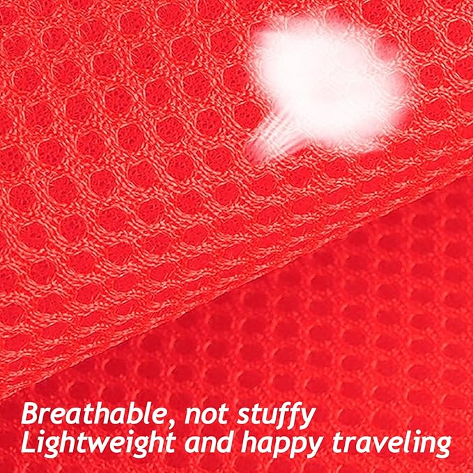 shudyear Summer cat Chest Harness and Leash, Anti-Escape Adjustable Soft mesh cat Leash and Chest Harness Set for All Types of Cats cat Vests (Size S,Red)