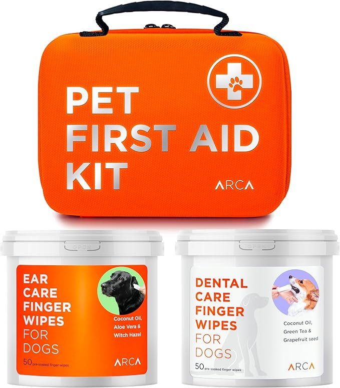 Ultimate Care Bundle: First Aid Kit, Ear Cleaner Wipes & Dental Care Wipes