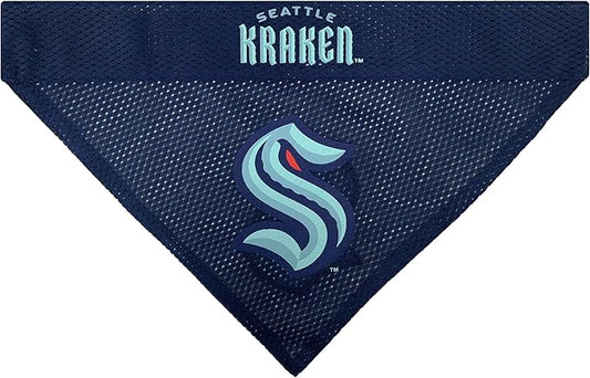 Pets First KRA-3217-L-XL Seattle Kraken Reversible Bandana