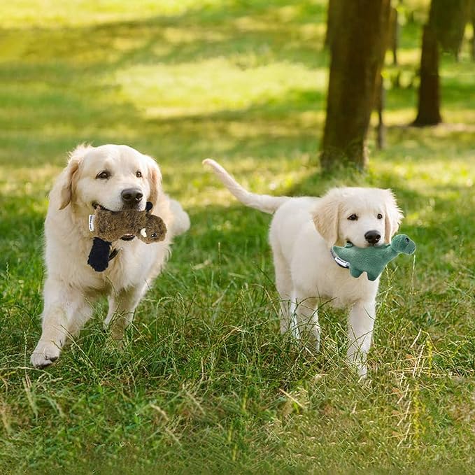 LEGEND SANDY Squeaky Plush Dog Toy 6 Pack for Puppy, Small Stuffed Puppy Chew Dog Toys Bulk with Squeakers, Cute Soft Pet Toy for Small Medium Size Dogs