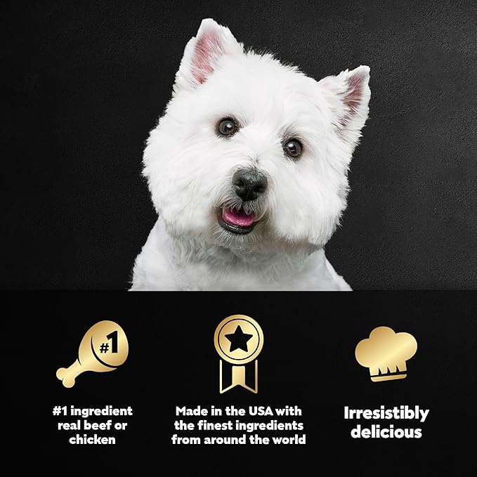 Cesar Wet Dog Food Classic Loaf in Sauce, Steak and Chicken Lovers Variety Pack with Real Meat or Real Chicken, 3.5 oz. Easy Peel Trays (36 Count, Pack of 1)