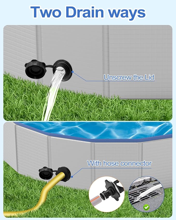 Dog Pool for Small Dogs, Plastic Pool for Dogs, Dog Bathtub Portable, Foldable Pool for Dogs Slip-Resistant (32"x 8")