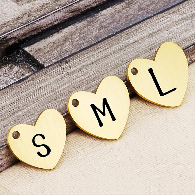 Ultra Joys Custom Personalized Dog ID Tag - Brushed Stainless Steel Heart, Large