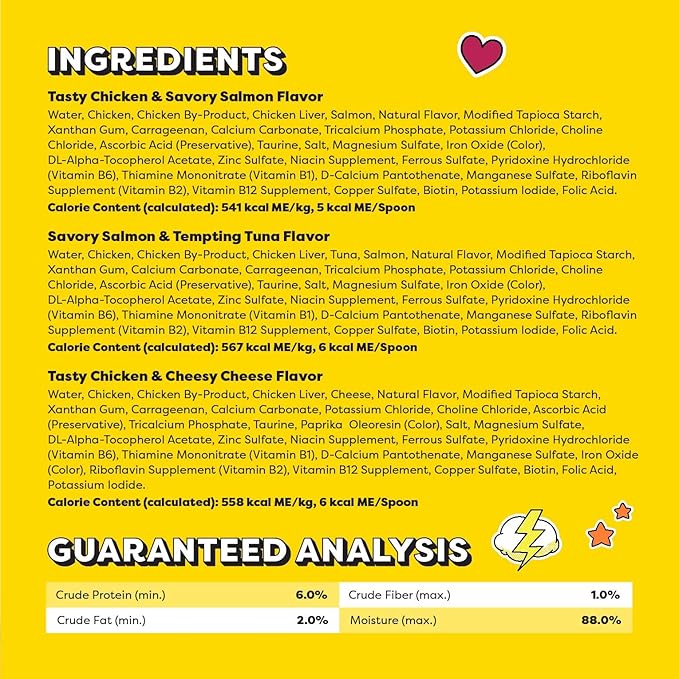 Temptations Lickable Spoons Adult Wet Cat Treats, 72 Spoons, Variety Pack