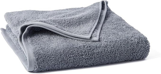 Coyuchi Cloud Loom Organic Towels, Bath Towel - Steel Blue (27" x 54")