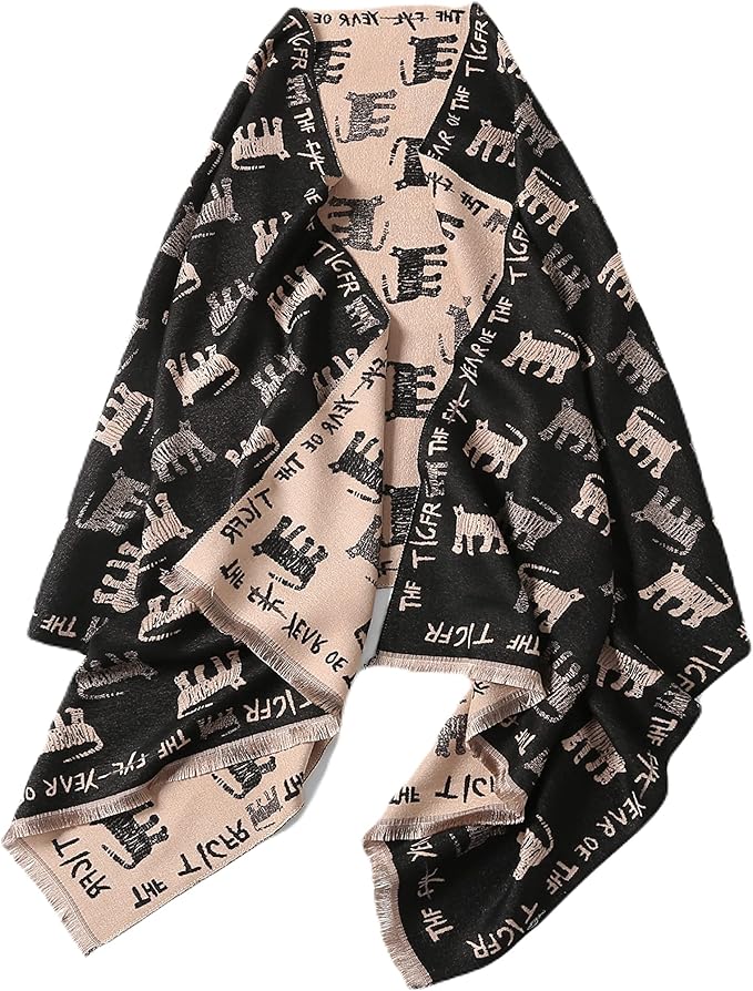 Jeelow Womens Pashmina Shawl Wrap Scarf - Elegant Dressy Evening Poncho Cape for Formal and Wedding Outfits