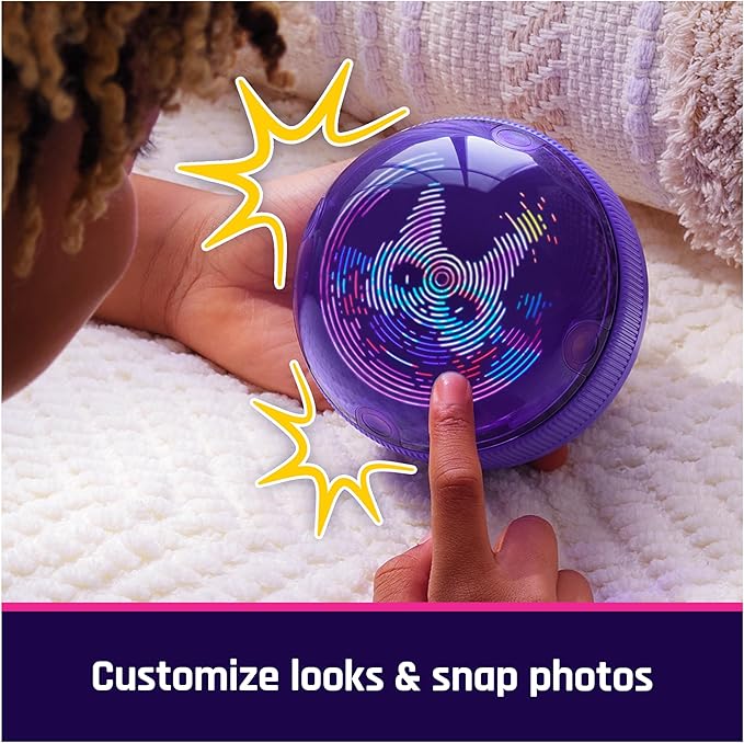 Bitzee, Hamster Ball Interactive Toy Hamster with Over 20 Hamsters Inside, Rolls & Reacts to Touch, Digital Pet Gifts & Stocking Stuffers for Kids