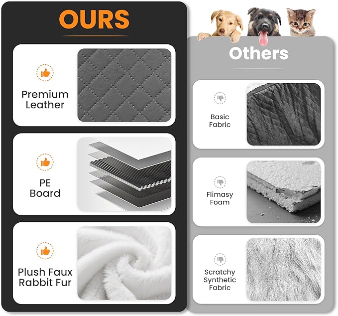 Portable Small Dog Seat for Car, Luxury Center Console Dog Car Seat Booster with Safety Tethers, Anti-Collapse Pet Travel Carseat for SUV, Truck (Dark Grey/White)