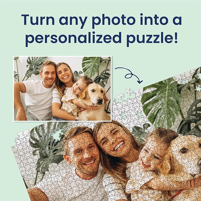 Photo Puzzle, Pet, Wedding, Family Reunion Puzzle | 1000 Piece, Custom Jigsaw Puzzle for Adults (Horizontal/Landscape) | 30" x 20" | I See Me!