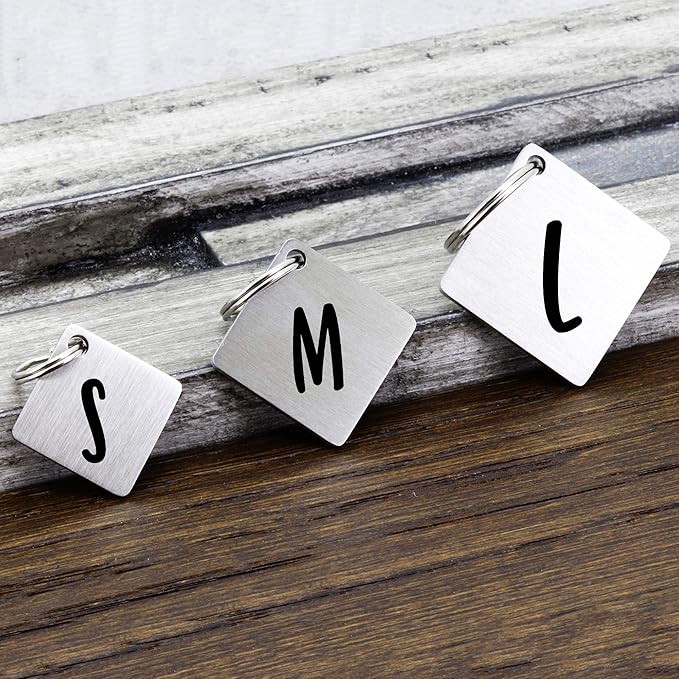 Ultra Joys Dog ID Tag, Custom Dog Tag Personalized Cat Tag, Pet ID Tag, Brushed Stainless Steel Diamond Dog Tag Silver Small