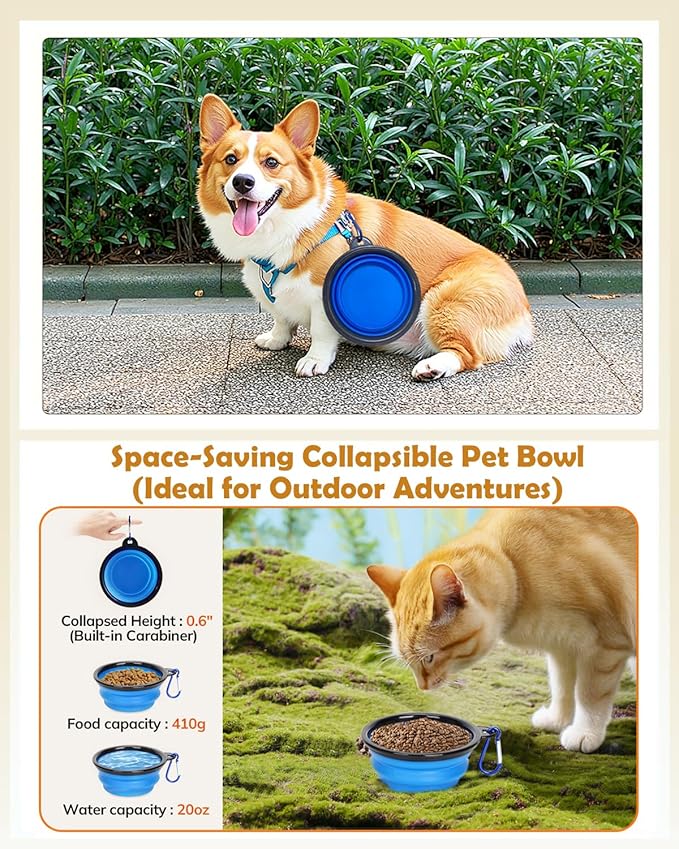 Morpilot Cat Carrier - Cat Carrier Soft for Medium or Large Cats up to 20lbs, with Dual-Sided Cushion, Secure Buckle and Foldable Bowl, Dog Carriers for Small Dogs - Pet Carrier (Dark Gray)