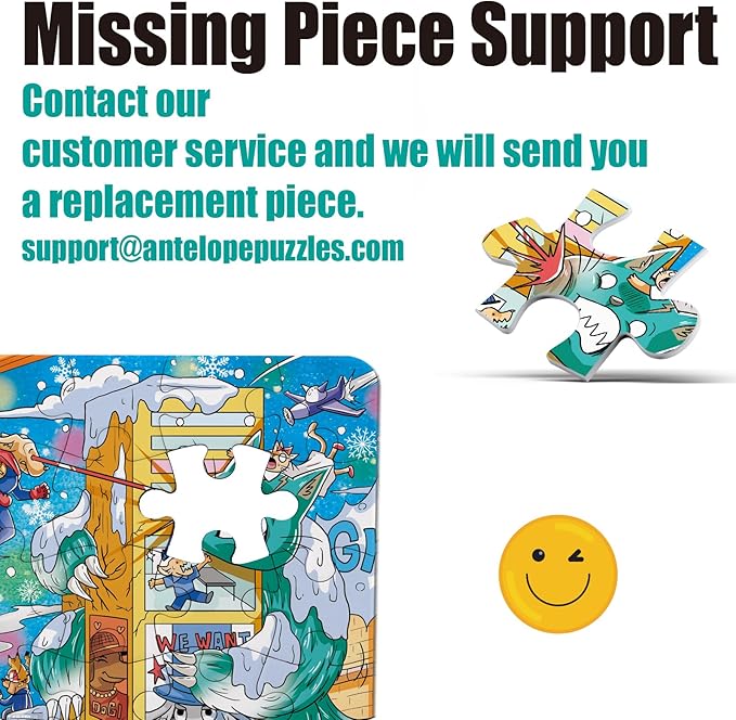 Antelope - 1000 Piece Puzzle for Adults, Time Square Adventure Jigsaw Puzzles 1000 Pieces, High Resolution, Matte Finish, Smooth Edging, No Dust Creative Artistic Puzzle