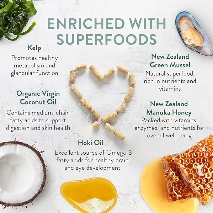 The New Zealand Natural Pet Food Co Meow Freeze Dried Cat Food - Wild Brushtail Recipe, High Protein Treats, Meals & Toppers,Dry Cat Food,9.9 oz