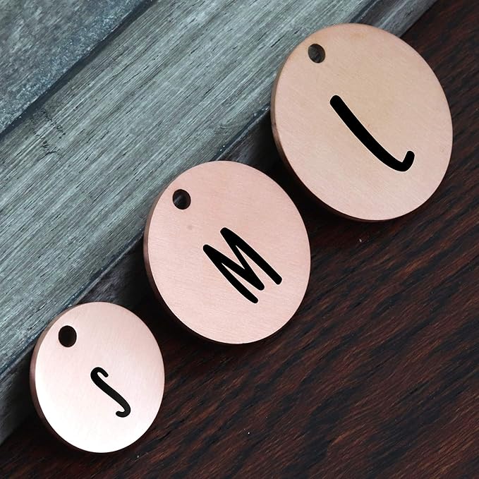 Ultra Joys Dog ID Tag, Custom Dog Tag Personalized Cat Tag, Pet ID Tag, Brushed Stainless Steel Round Dog Tag Rose Gold Large