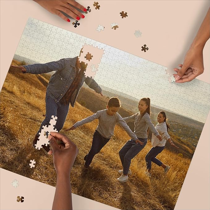 Photo Puzzle, Pet, Wedding, Family Reunion Puzzle | 1000 Piece, Custom Jigsaw Puzzle for Adults (Horizontal/Landscape) | 30" x 20" | I See Me!