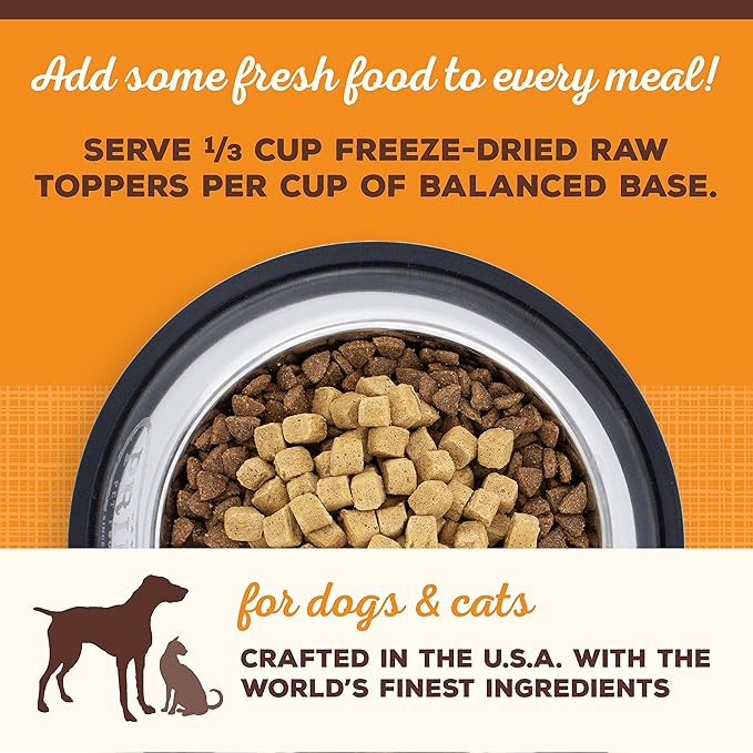 Primal Dog Food Toppers & Cat Food Toppers, Cupboard Cuts, Grain Free Meal Mixers with Probiotics, Raw Freeze Dried Dog Treats & Cat Treats, Great for Training (Beef, 3.5 oz) (Pack of 2)