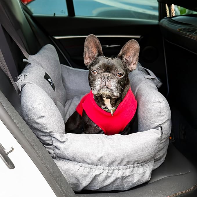 JACKO & CO - Fleece Vest Dog Sweater with Leash Ring - Soft, Warm & Lightweight Pullover Coat for Small & Medium Dogs, Puppies & Cats - Cozy Fall/Winter/Spring Pet Jacket (Red, Medium 6-10lbs)