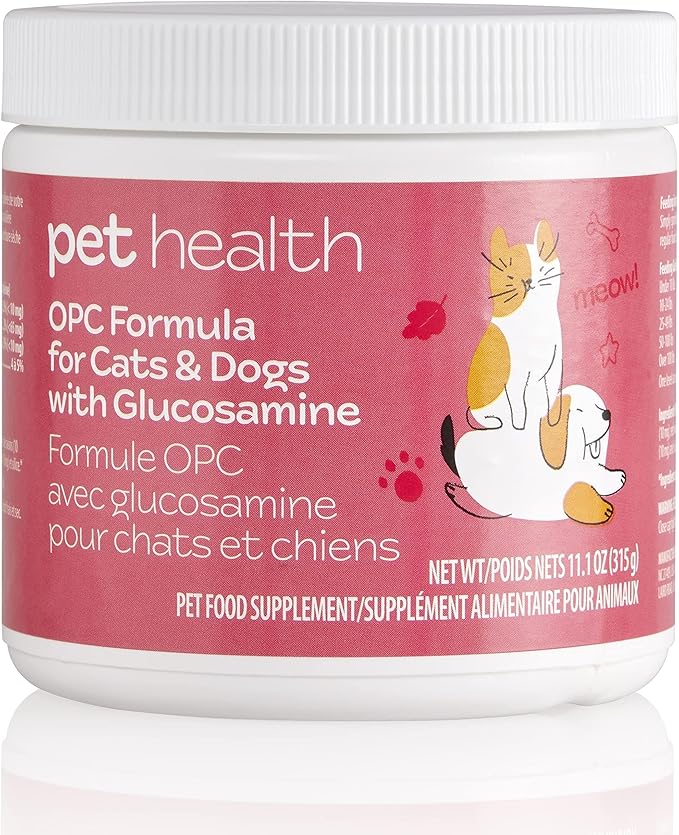 Pet Health OPC Formula with Glucosamine for Dogs & Cats, Beef Flavor – Joint Support, Healthy Circulation, Antioxidant Protection, Supports Cardiovascular & Visual Health (90 Servings)
