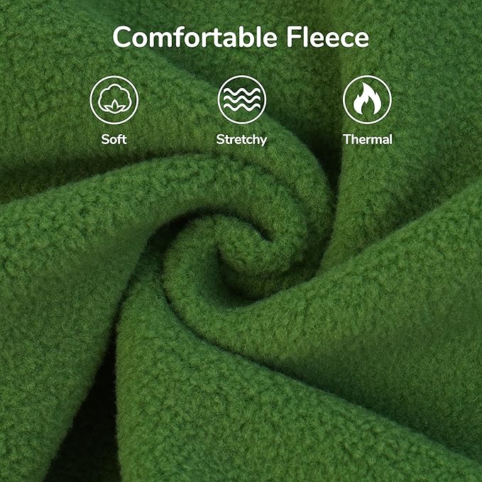 PUMYPOREITY Cat Sweater, Warm Kitten Clothes, Fleece Winter Coat for Hairless Cats, Soft Dog Fleece Vest, Cold Weather Pet Sweater for Dogs and Cats, Green, M