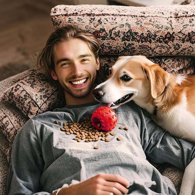 Treat Dispensing Dog Toys - Interactive Cognitive Dog Treat Toy,Puzzle Ball for Puppies & Small Dogs,Promotes Slow Eating, Reduces Stress,Perfect for Fetch,Chewing & Training