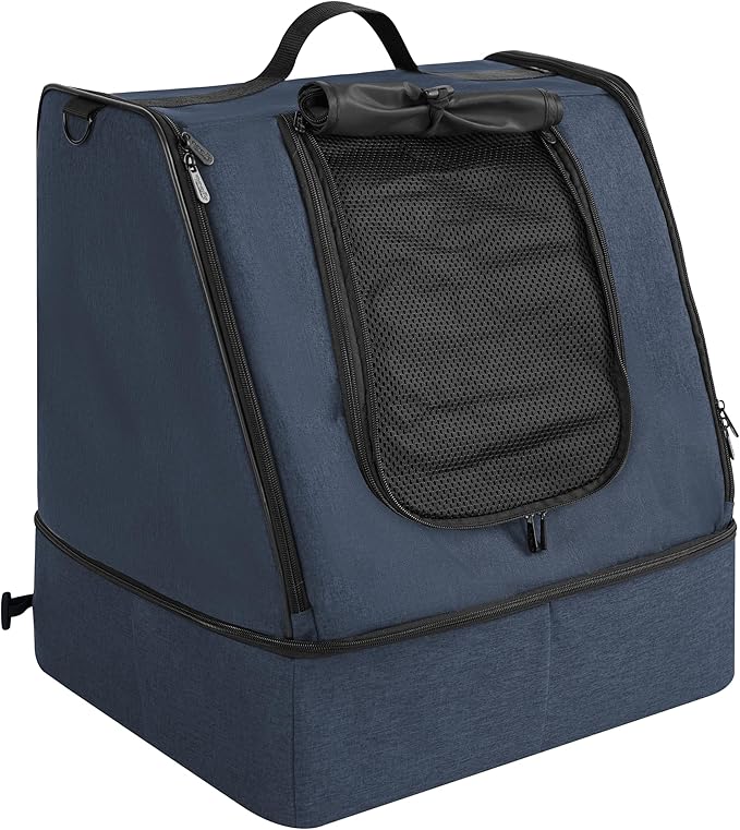 apollo walker Portable Cat Travel Litter Box with Zipped Waterproof Bag,No Collapse with Hard Base Insert at Bottom, No Leakage, No Smell, Easy to Carry, Easy to Use in Hotels
